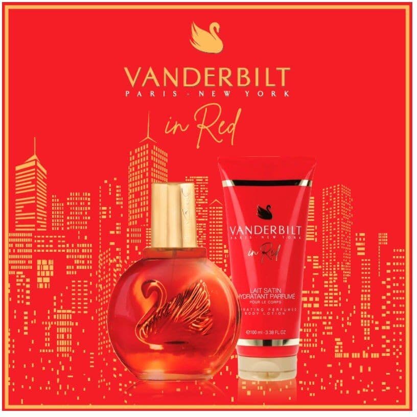 Gloria Vanderbilt In Red - 100ml Eau De Toilette Gift Set
