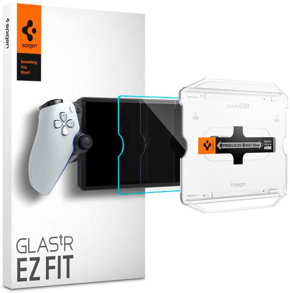 Spigen Glass tR EZ Fit Skærmbeskyttelse til PlayStation Portal Remote Player - Gennemsigtig