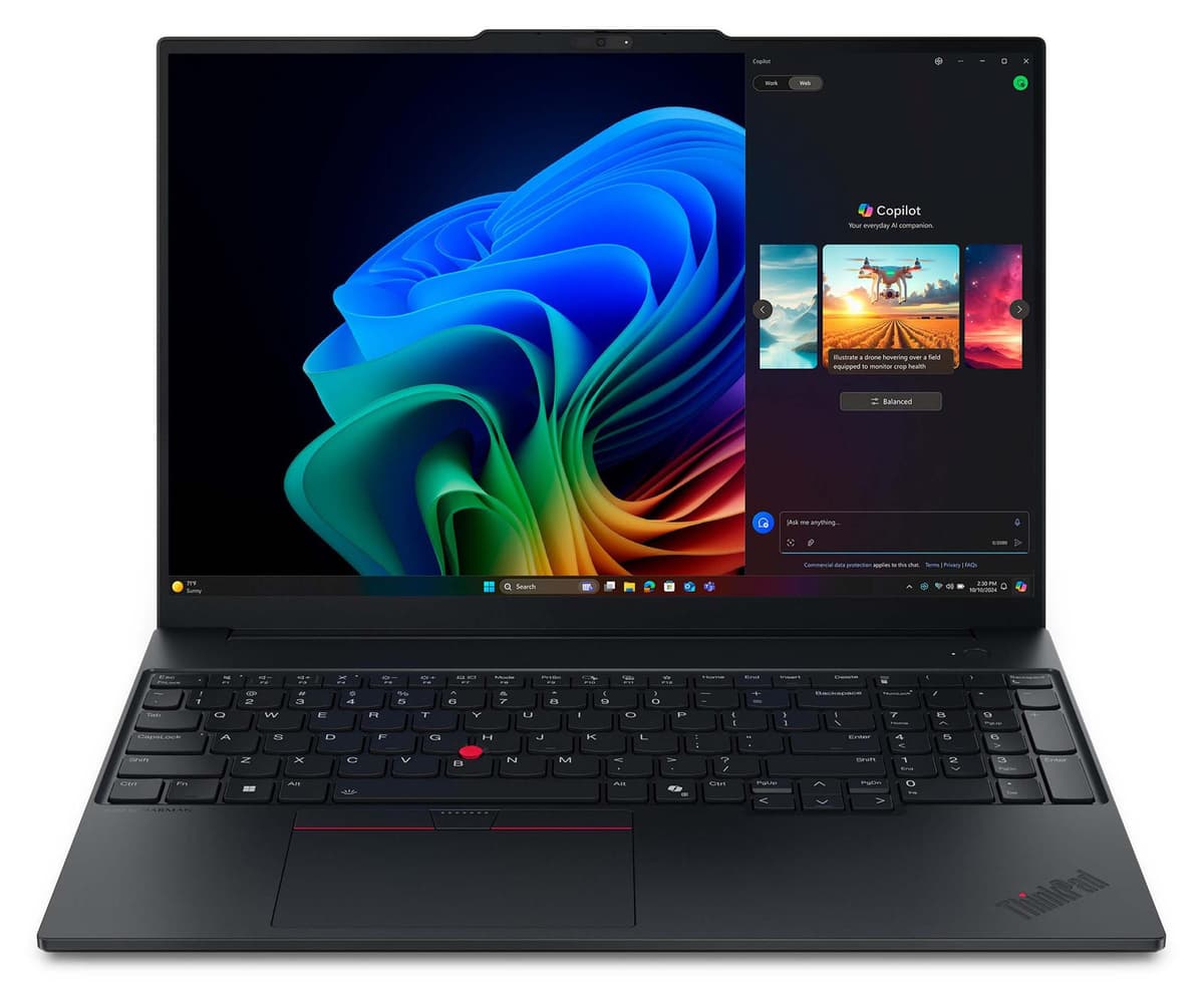 Lenovo ThinkPad E16 G4 (Black, 16" WUXGA, AMD Ryzen AI 5 330, 32 GB RAM, 500 GB SSD) mit Windows 11 Pro