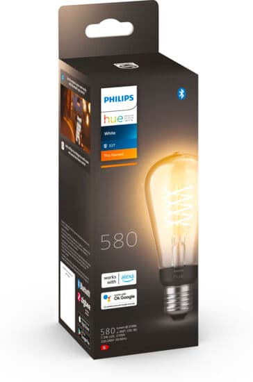 Philips Hue W Lyskilde 7.2W Fil ST64 E27 - 60744