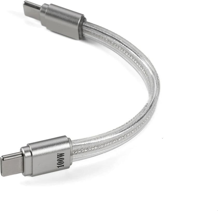 DD ddHiFi MD19S 100W Fast Charging USB-C Cable, Slim Aluminum Alloy Plug, Compatible with DAC/AMP and Mobile Devices