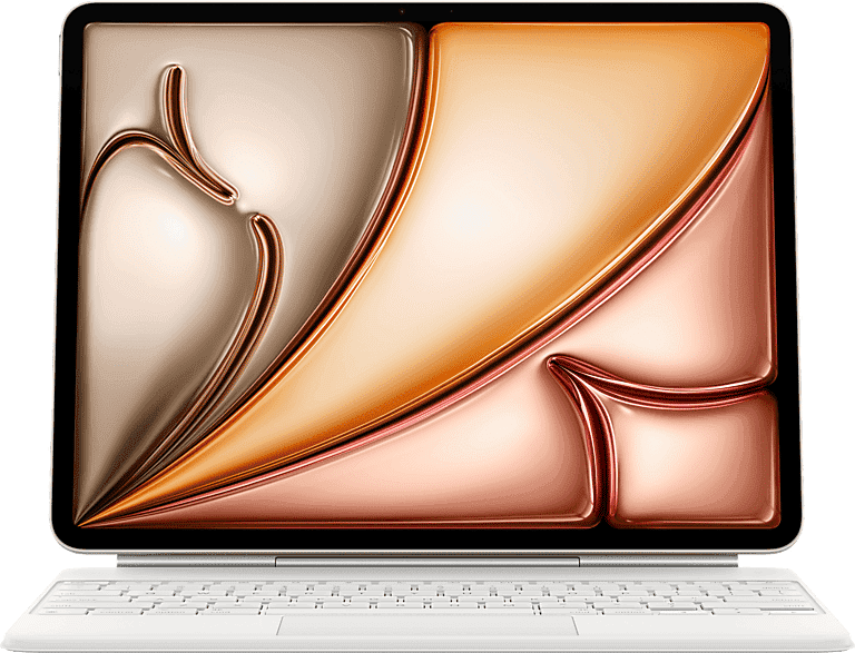 Apple Magic Keyboard, Funda con teclado para el iPad Air de 13 pulgadas M3, Español, Blanco