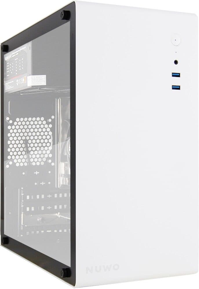 eXtremeBit PC Computer Assemblato PRO CPU Intel i5-14400 Ram 32GB SSD 500GB WiFi BT Bianco Freedos