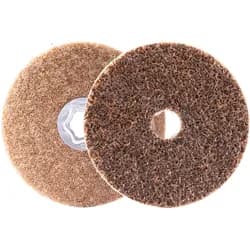 PFERD TOOLS COMBICLICK harte Vliesronde CC 125 mm für Feinschliff und Finish mit Winkelschleifer, 2 Stück - 44498026