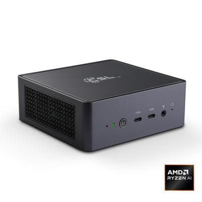 CSL PC "VenomBox 7640HS", schwarz, Microsoft Windows 11 Pro (64 Bit), Radeon 760M, 32 GB RAM 2.000 GB SSD, Desktop-PCs, PC