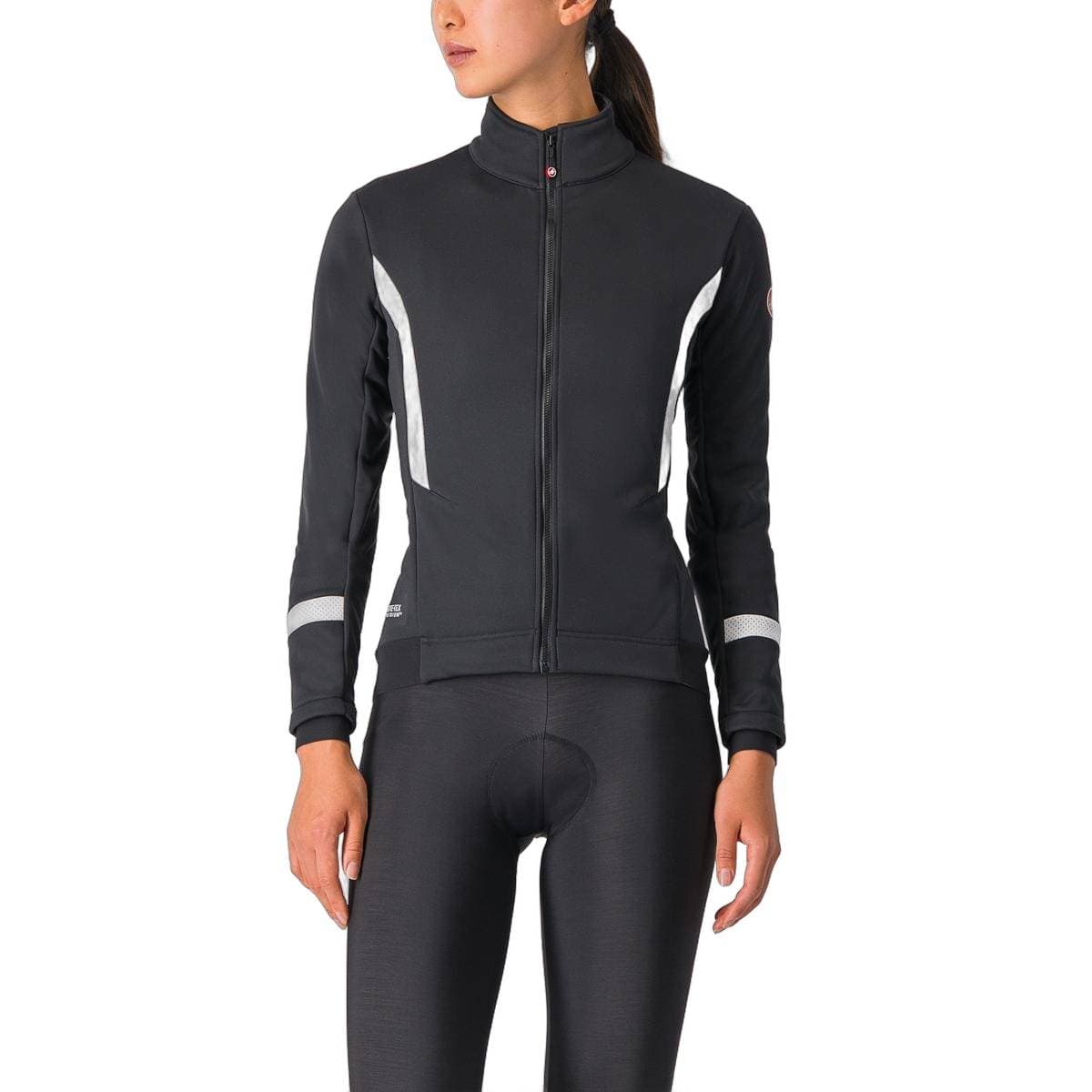 Casaco Castelli Dinamica 2 Preto Claro Branco Reflex Mulher, Tamanho XS. Mulher