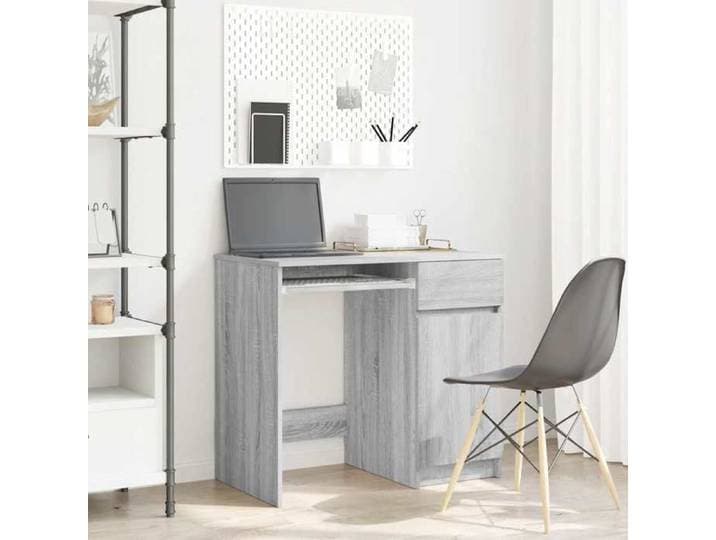 1 Parcel - MEUBLE - Bureau sonoma gris 86x49x76 cm bois d'ingénierie_2 ans garantie_02_10994