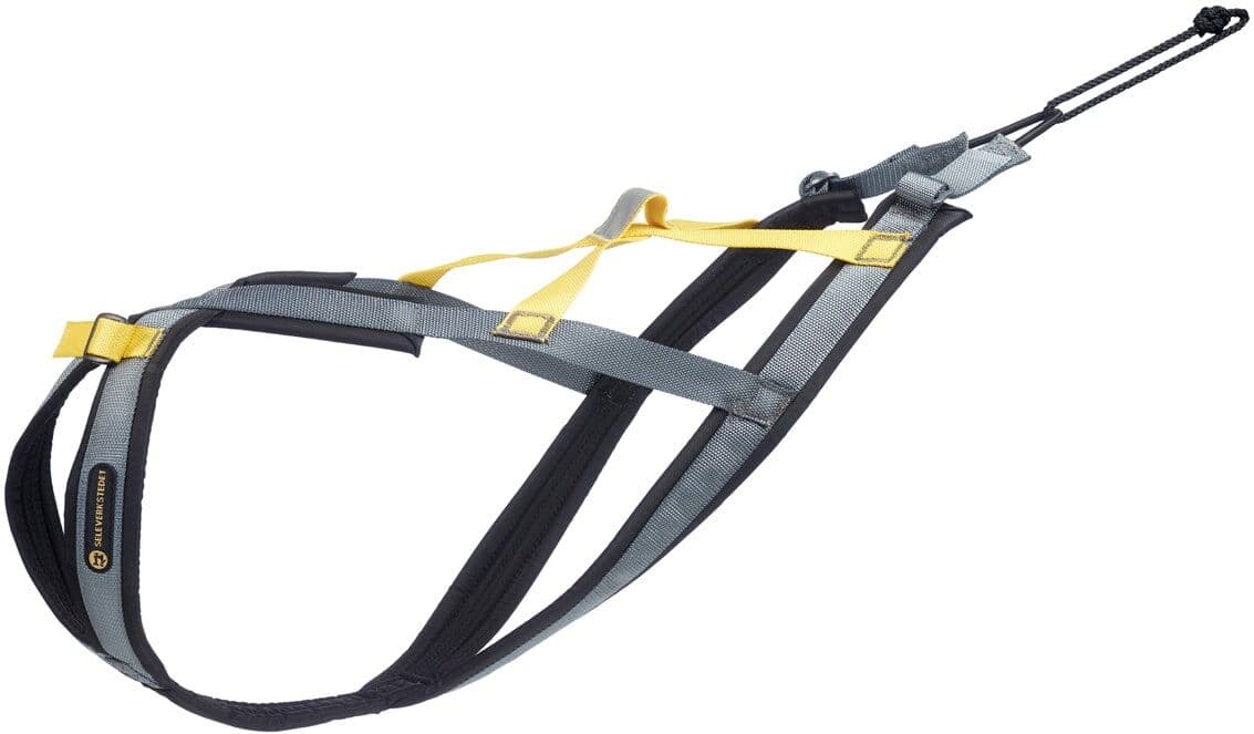 Seleverkstedet Nome racing dog harness Grå/svart/gul S