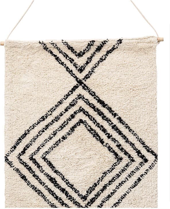 Love veggdekorasjon bomull offwhite.
