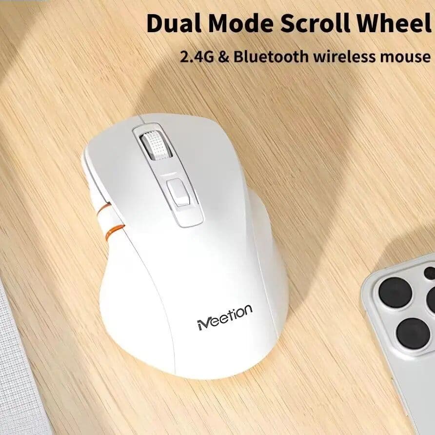 NexusClick 2.4G Bluetooth Wireless Dual-Mode Optical Mouse DPI Adjustable Office Slient Ergonomic Mouse With Scroll Wheel For PC Computer