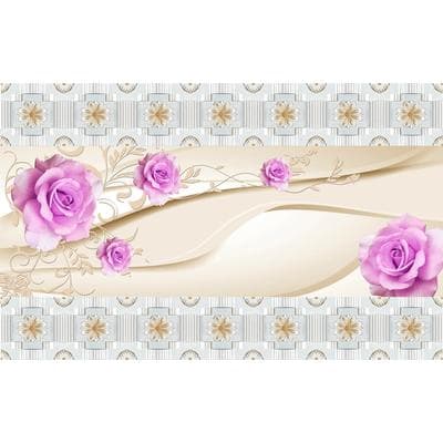 Fototapete PAPERMOON "Muster mit Blumen", bunt, B:3m L:2,23m, Vlies, Tapeten