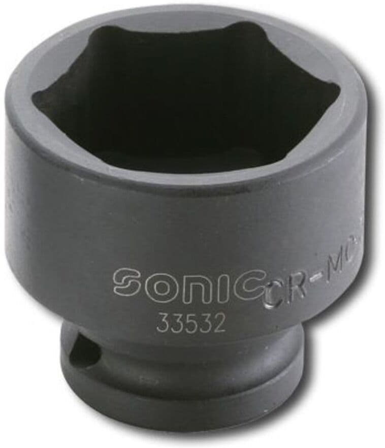 Iskuhylsy 1/2" 6-Kulmainen Sonic 33526