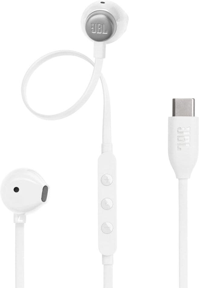 JBL Tune 305C In-Ear Høretelefoner - Hvid