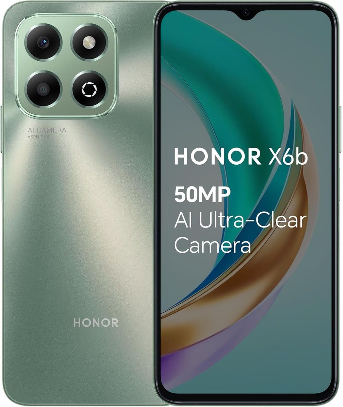 HONOR X6b Mobile Phone 4GB RAM 128GB Storage Green - Unlocked, Used - Very Good