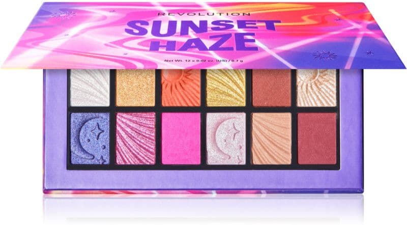 Revolution Sunset Haze Παλέτα σκιών για τα μάτια 12x0.7 γρ