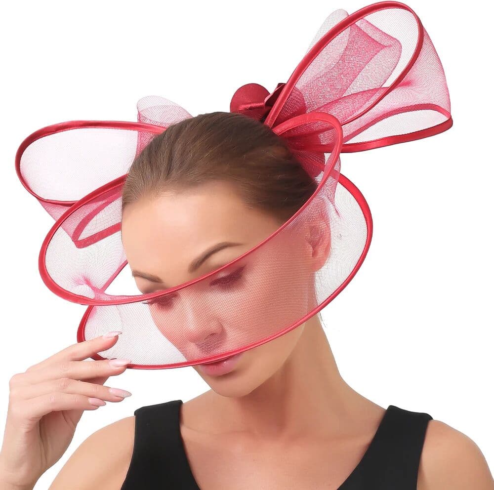 Sinamay Marron Fasinator Hats Lady Flower Decor Vintage Wedding Millinery Caps Women Cocktail Event Bridal Party Dinner Hair Accessories