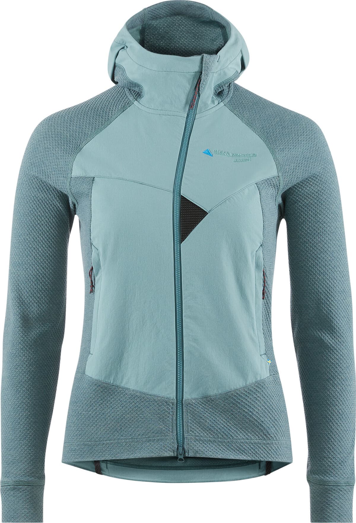 Klättermusen Women's Hugin Zip Hoodie Frost Green/Jade Green Frost Green-Jade Green XS