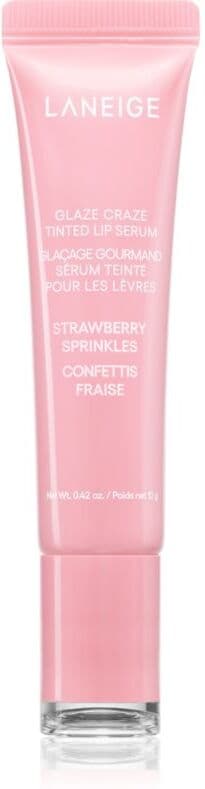 LANEIGE Glaze Craze Tinted Lip Serum βάλσαμο για τα χείλη με χρώμα απόχρωση Strawberry Sprinkles 12 γρ