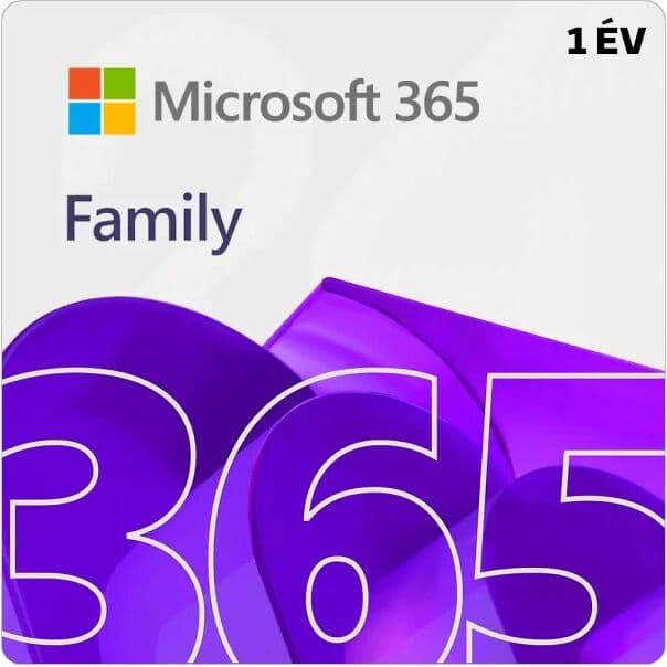 Microsoft Office 365 Családi csomag elektronikus licensz 1 éves előfizetés (Eurozone) PC
