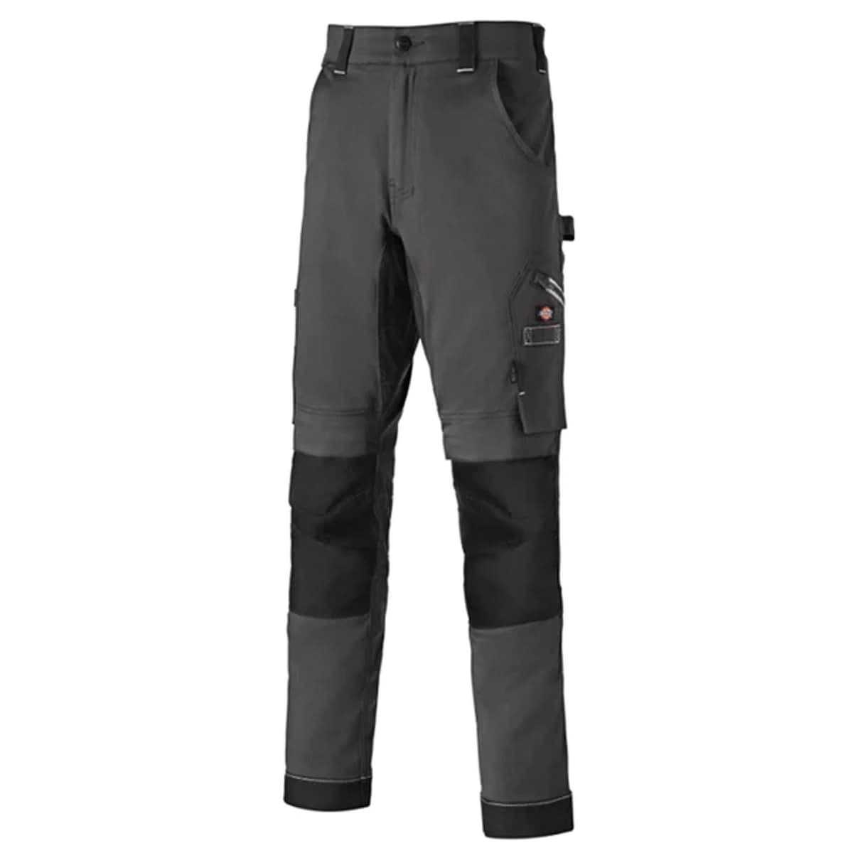 Dickies Universele Flex Kniestuk Heren Grijs/Zwarte Broek