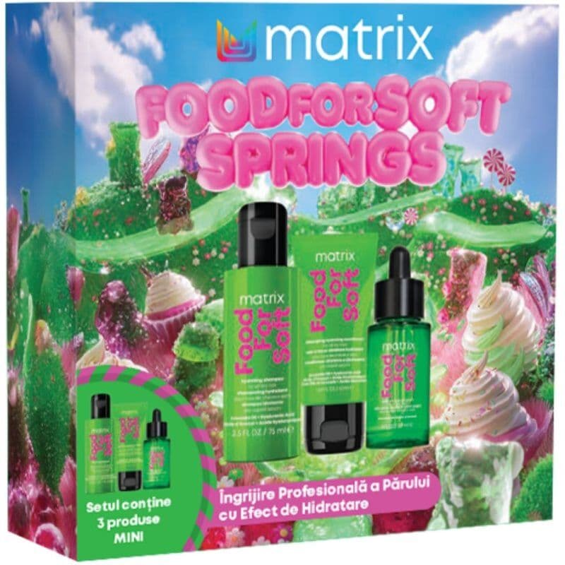 Matrix Food For Soft σετ δώρου για ενυδάτωση και λάμψη