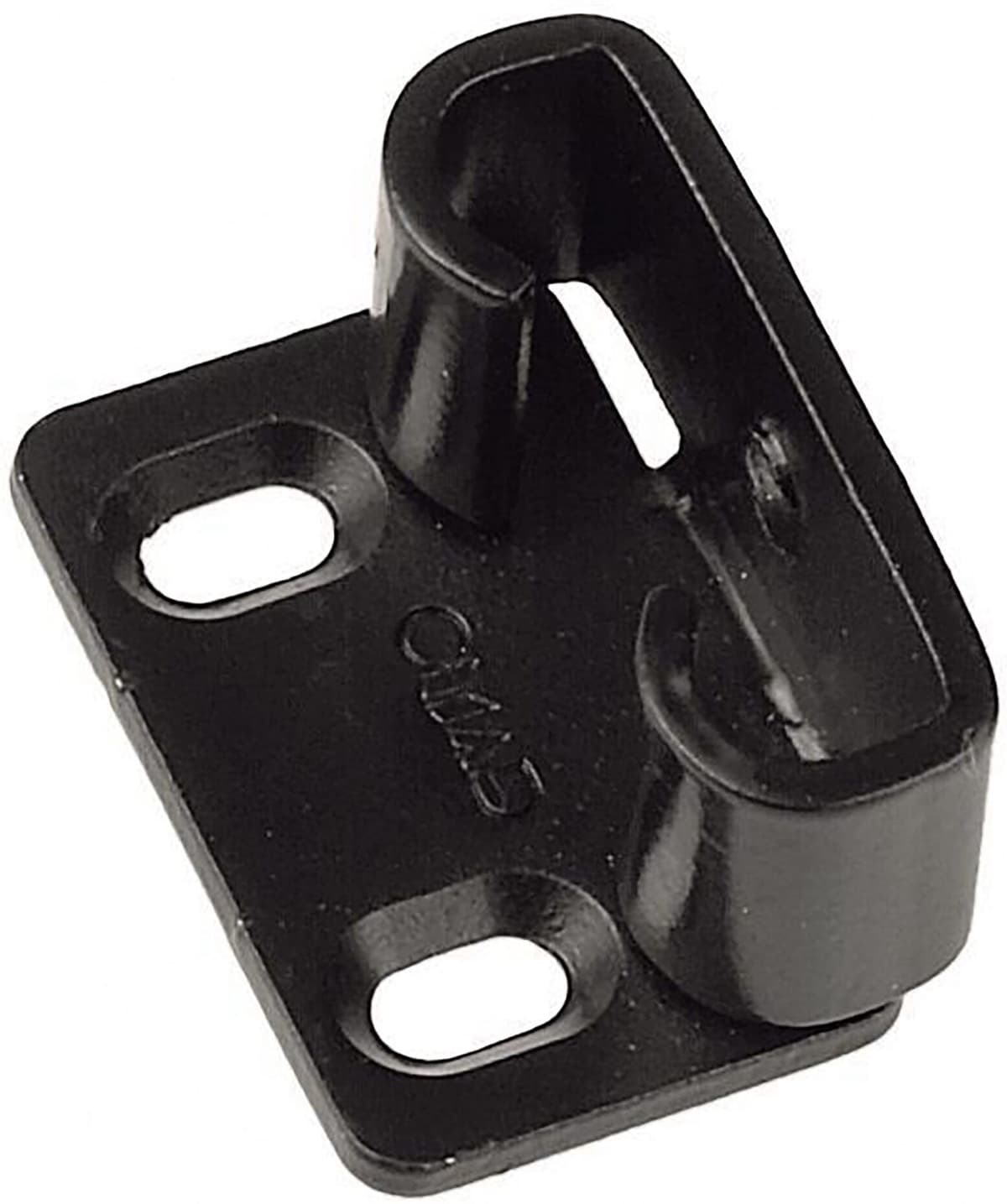 Omad FERMO A LEGNO PER SPAGNOLETTA 4x3 cm CATAFORESI VERNICIATO NERO