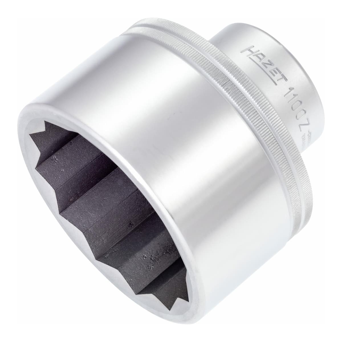 HAZET Doppel-6-Kant-Steckschlüssel-Einsatz 1100Z-80 s: 80 mm Vierkant hohl 25 mm (1"))