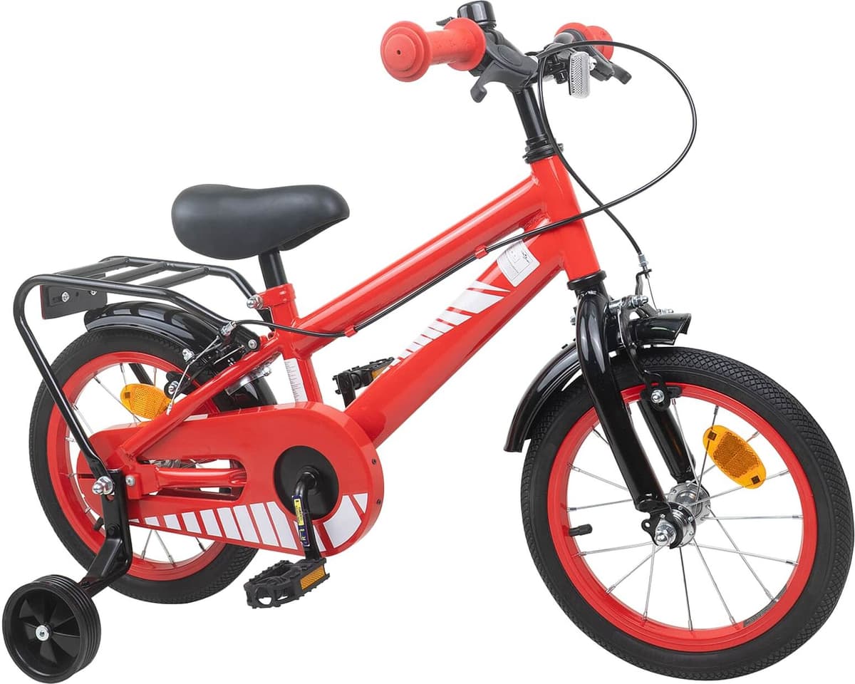 vidaXL Vélo pour Enfants 16 Pouces pour 4-6 ans Rouge