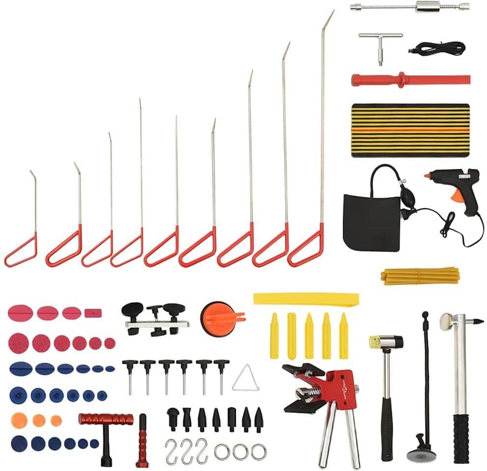 vidaXL Kit d'outils de débosselage sans peinture 76 pcs