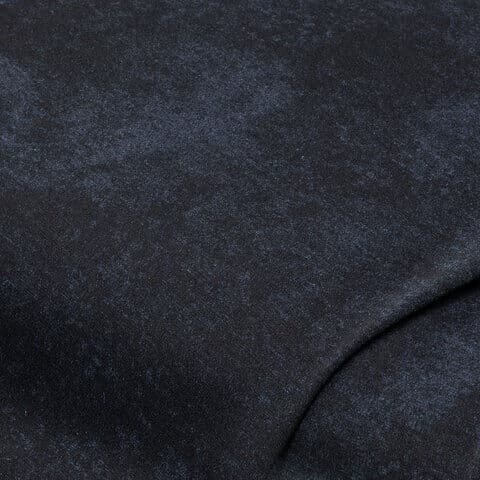 Romanit-Jersey "Batik", dunkelblau/schwarz