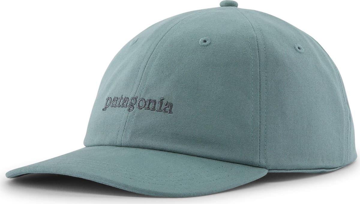 Patagonia Graphic Trad Cap Text Logo: Blue Sage One Size