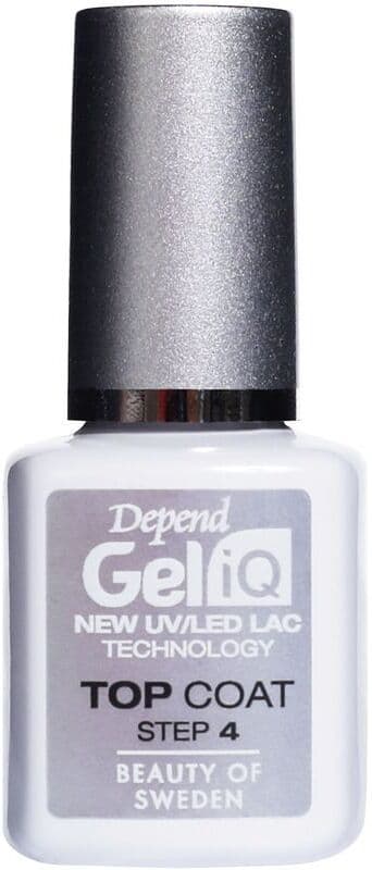 Depend Gel Iq Top Coat - 5 Ml.  Gel Iq Negler Gel Polish / Gellakk Gellak Top- & Base Coat