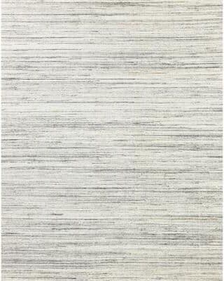 Exquisite Rugs Carmen handloomed PET Ivory/Gray Area Rug - 2' x 3'