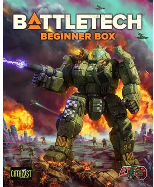 Catalyst Game Labs BattleTech: Beginner Box 40th Anniversary Tabletop Miniatures Game for 2 Players