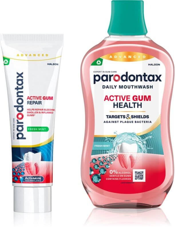 Parodontax Active Gum Repair & Health Fresh Mint Σετ για πλήρη προστασία των δοντιών