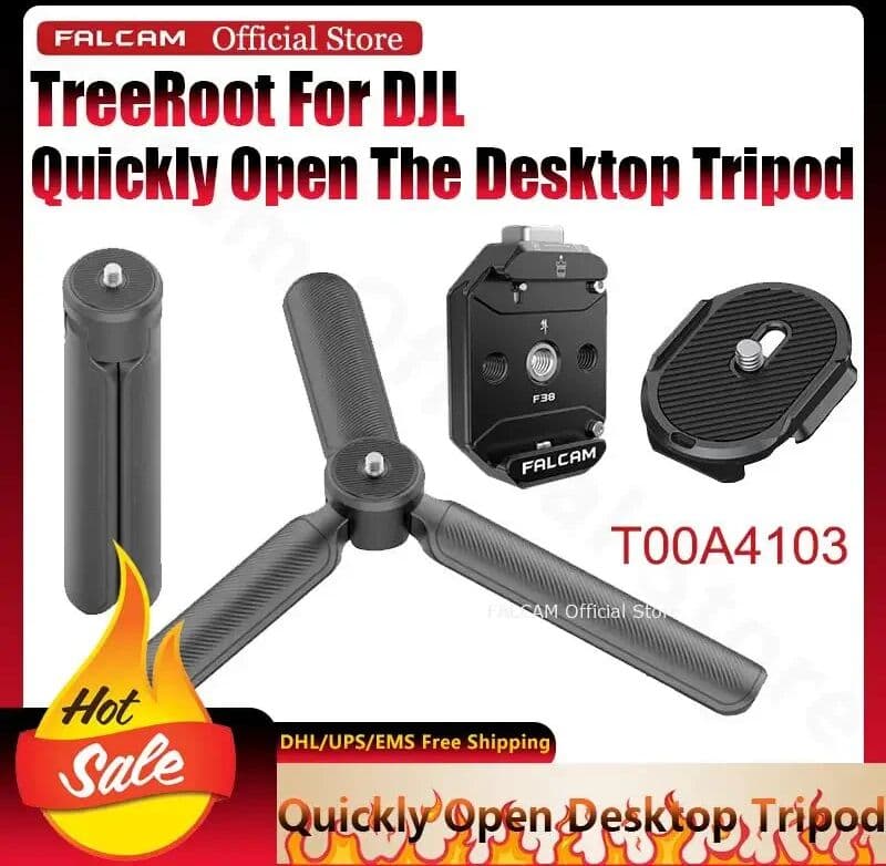 Falcam Official TreeRoot Quick Open Desktop Tripod Multi-Hole Base for DJL Handle Bottom Stand Camera Desktop Stand Portable
