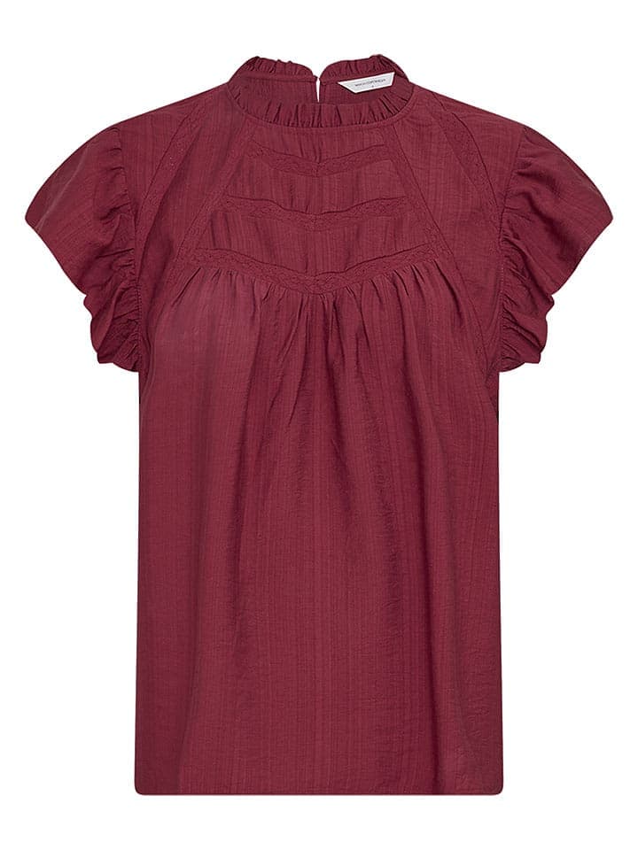 MOSS COPENHAGEN Bluse in Bordeaux - S