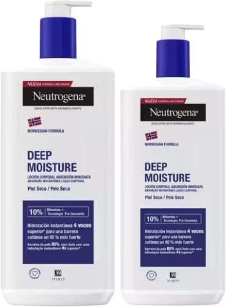 Neutrogena Hidratação Profunda Loção Absorção Imediata 750ml + 400ml