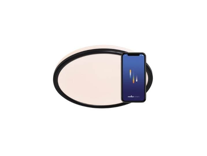 Nordlux Liva Smart Color Deckenleuchte Schwarz