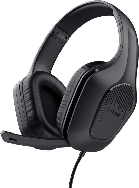 Trust 24990 Cuffie Gaming Con Microfono, Con Filo, Colore Nero - Gxt 415 Zirox