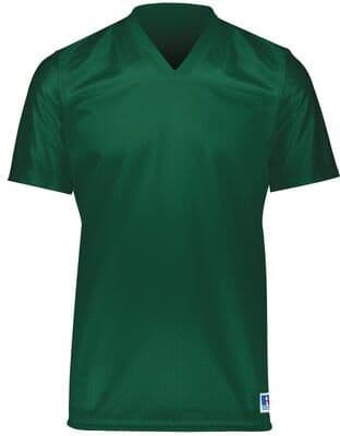 Russell Athletic R0593B Youth Solid Flag Football Jersey T-Shirt in Dark Green size XL   Polyester