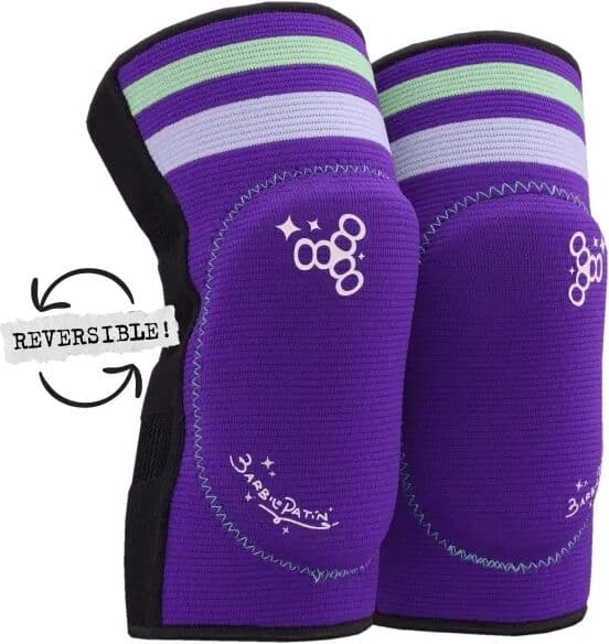 Ellenbogenschoner Triple Eight Barbie Patin Reversible Soft (L - Lila)