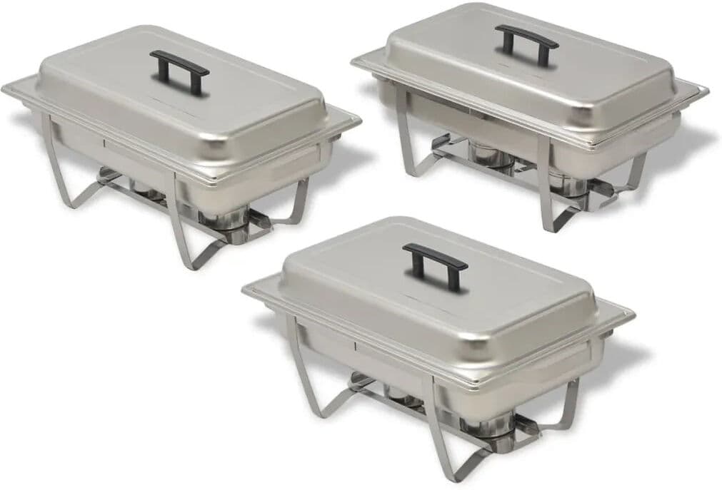 Symple Stuff Stainless Steel 3 Piece Chafing Dish Set 30cm H X 36cm D