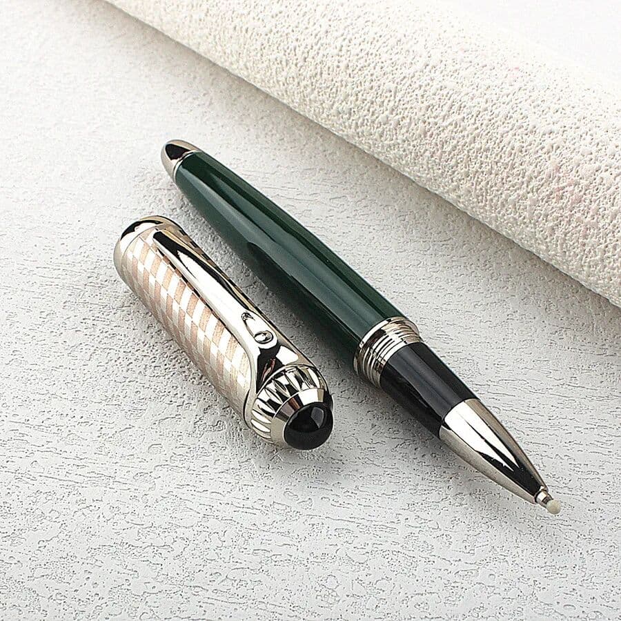 MONTE MOUNT Luxury Metal Twist Cap Ball Pen Heavy Feel Office Business Signature Stationery School Supplies Ballpoint Pen