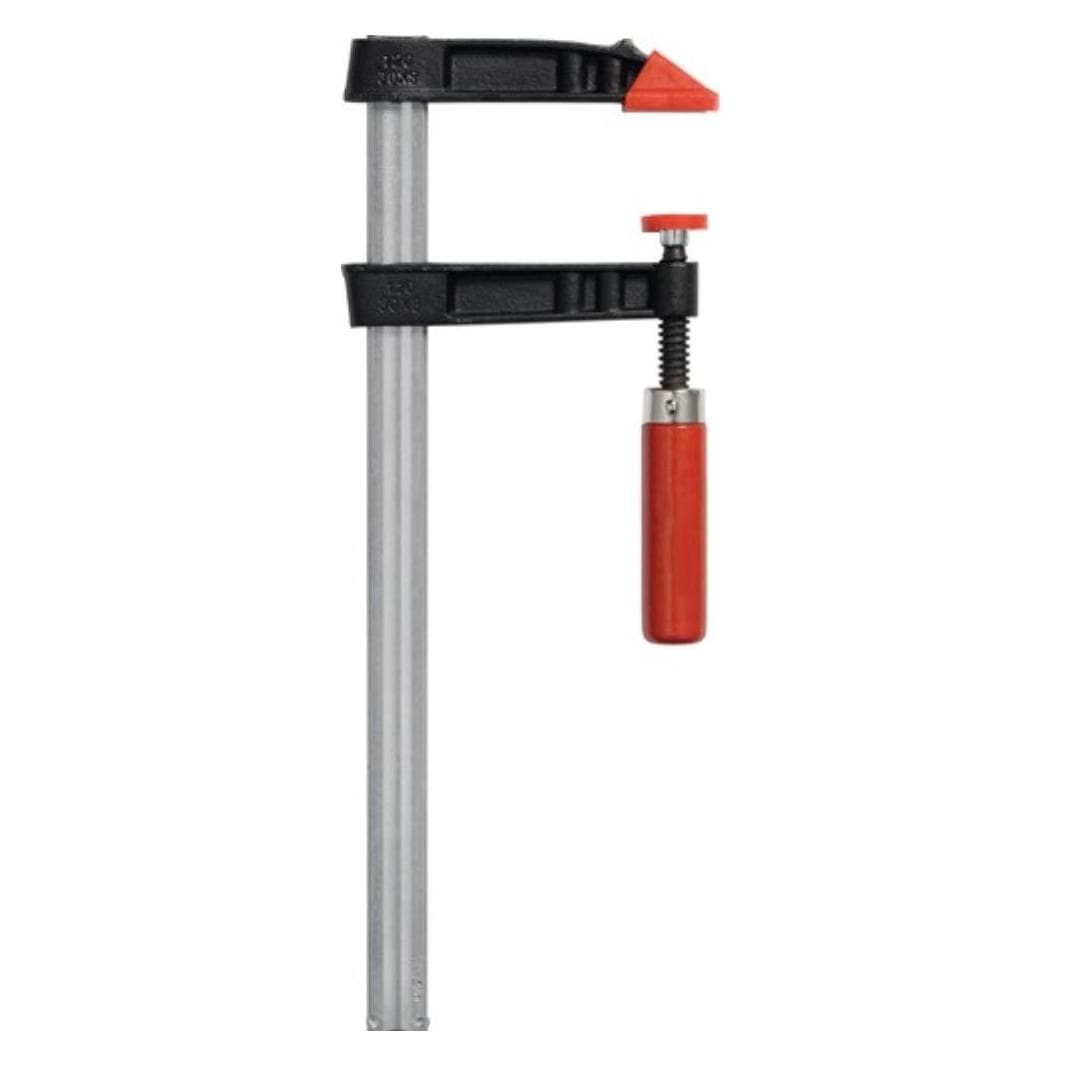 HP Autozubehör Temperguss-Schraubzwinge Spannweite 250 mm Ausladung 120 mm Holzgriff 30 x 8 mm (250 mm) (B25-12)