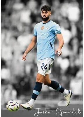 Inspire Select Modern Soccer Player Canvas Wall Art Football Athlete Highlight Poster For Room Decor 20 11.8 X 16.5 In Unframed