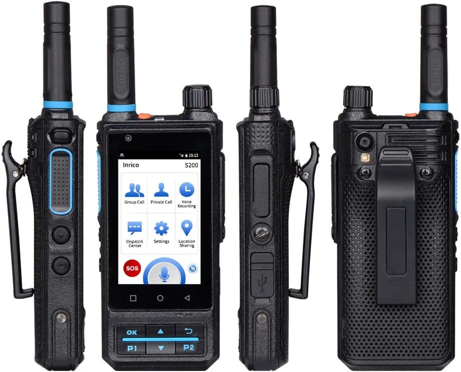 ANYSECU Inrico 4G Network Radio S200 Android 10 LTE/WCDMA/GSM Mobile Phone Work With Real-ptt Zello Unlocked Walkie Talkie Global Call
