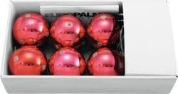 Europalms LED Christmas Ball 6cm, red 6x TILBUD NU julkugle bold rød jul