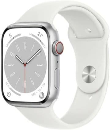 Apple Watch Series 9 (2023) Gps 41 Mm Aluminium Argent - Bracelet Sport Blanc