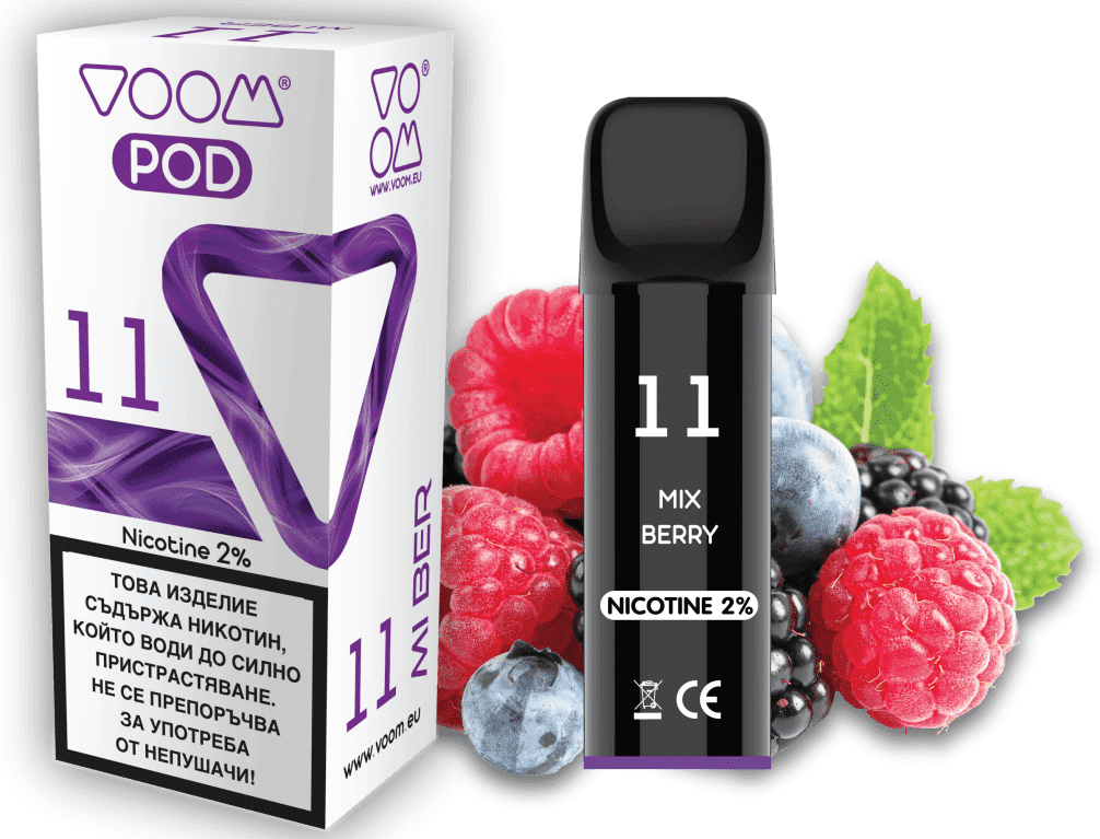 VOOM POD 11 Mix Berry 2 ml - 2% nicotine - 1  single unit